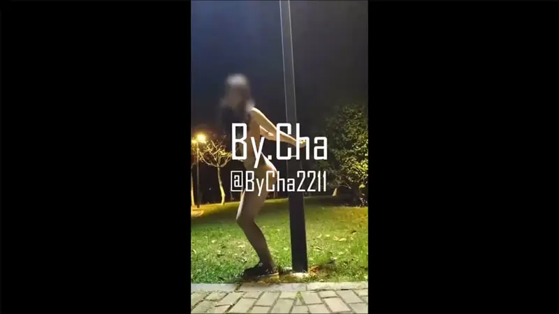 塞着肛塞露出的母狗